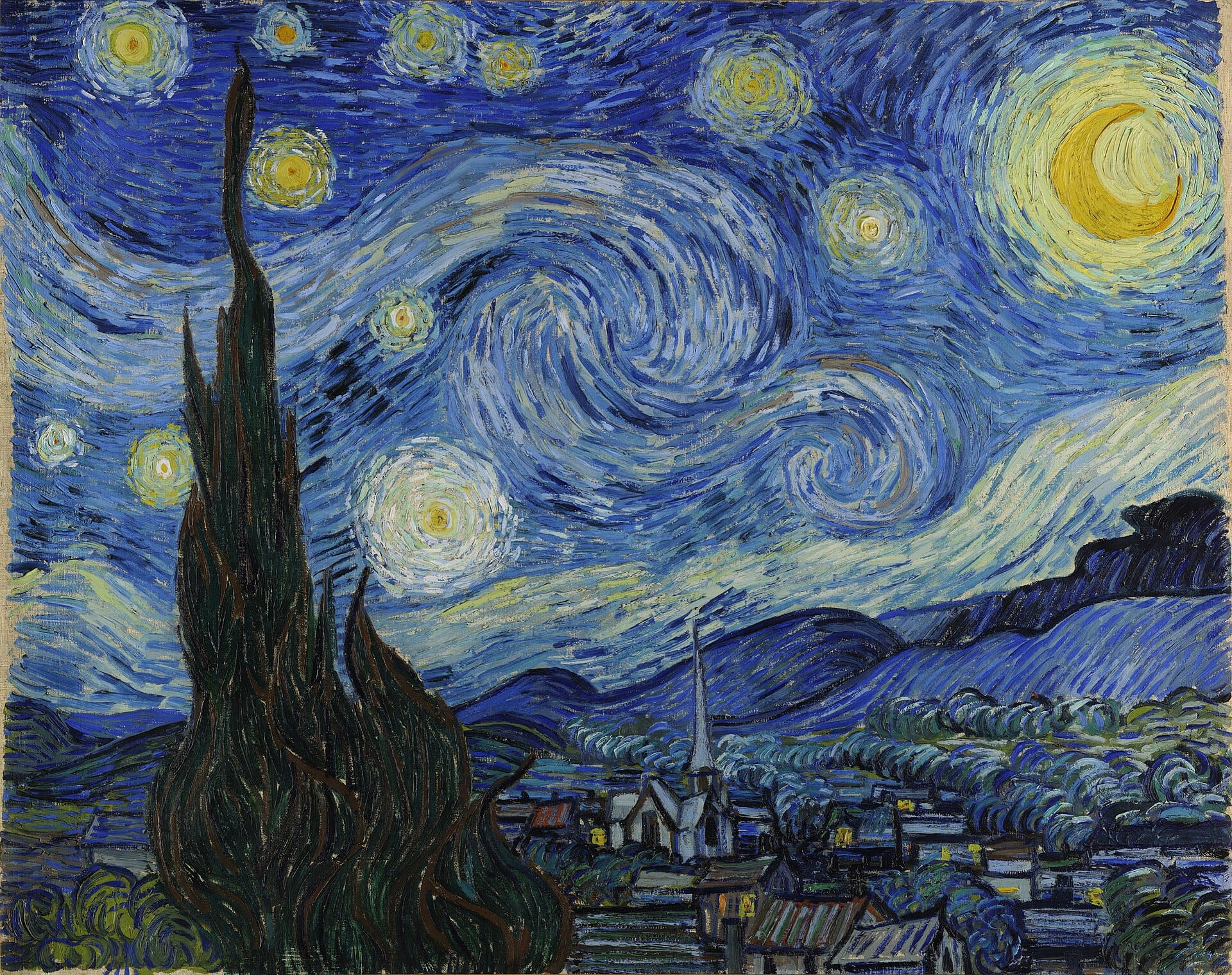 The Starry Night, Vincent van Gogh, 1889