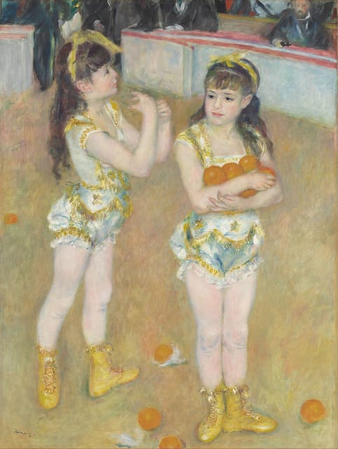 Acrobats at the Cirque Fernando (Francisca and Angelina Wartenberg), Pierre-Auguste Renoir, 1879