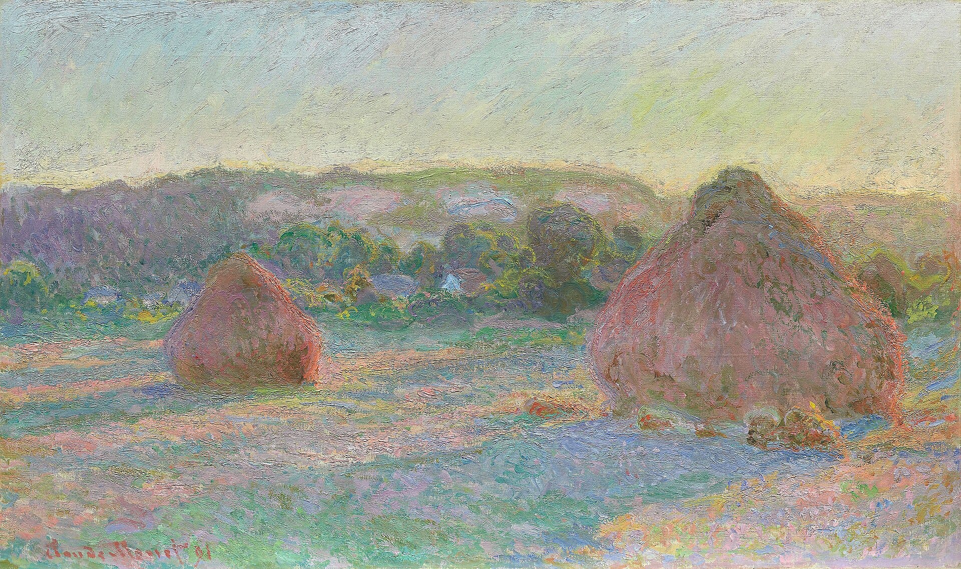 Stacks of Wheat (End of Summer), Claude Monet, 1890–91