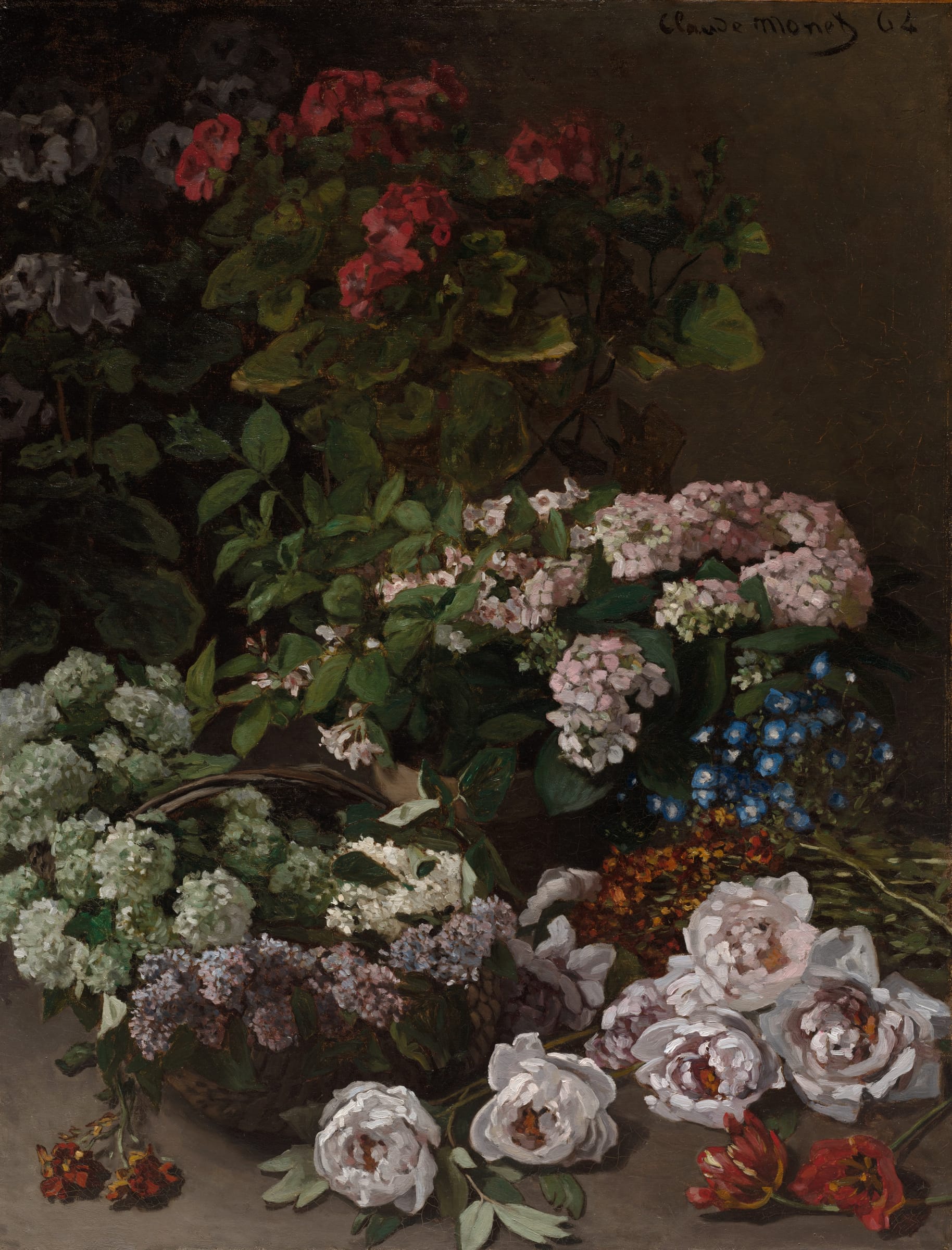 Spring Flowers, Claude Monet, 1864